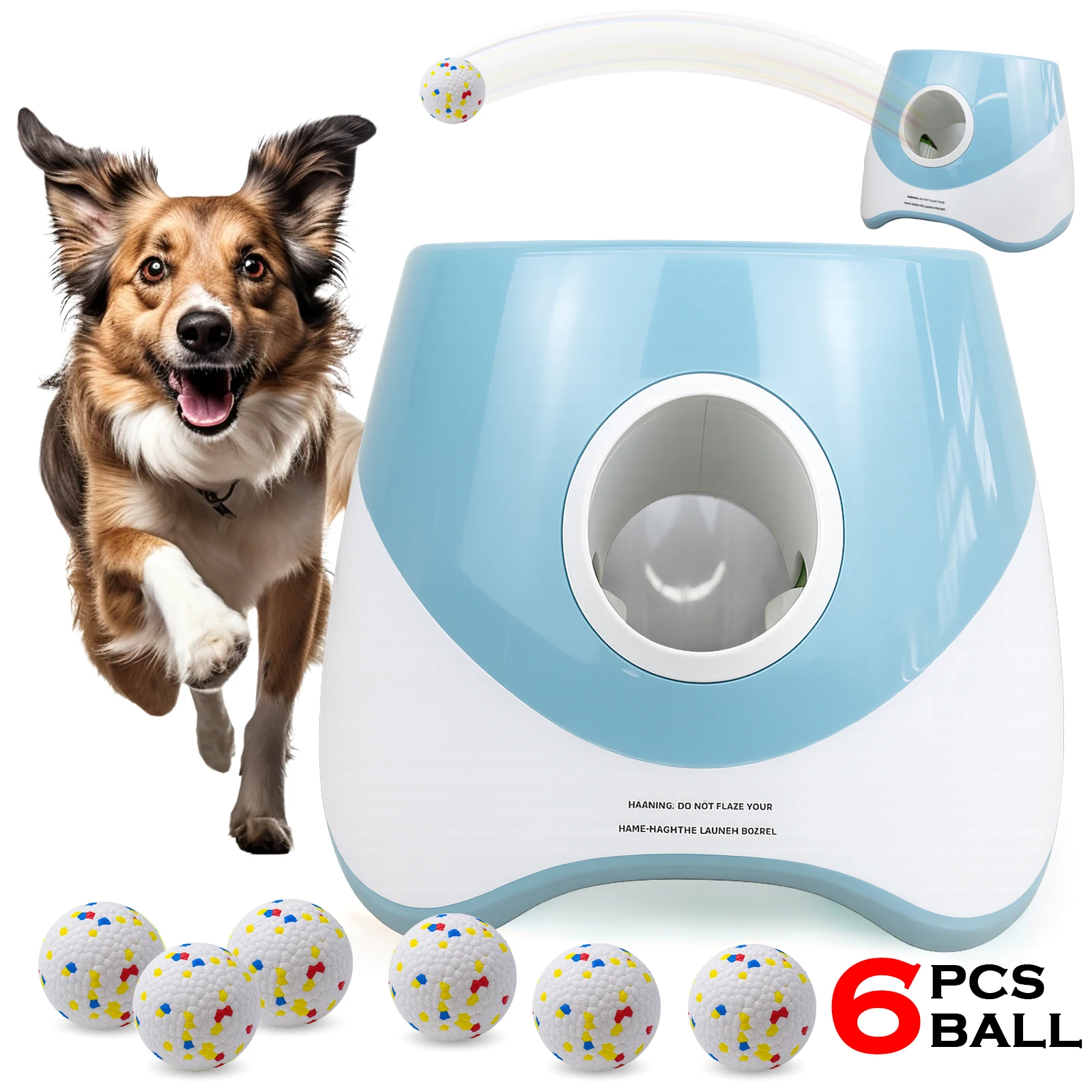 Indestructible Dog Chew Toy - Hond Tennisbal Launcher Honden achtervolgen Automatisch