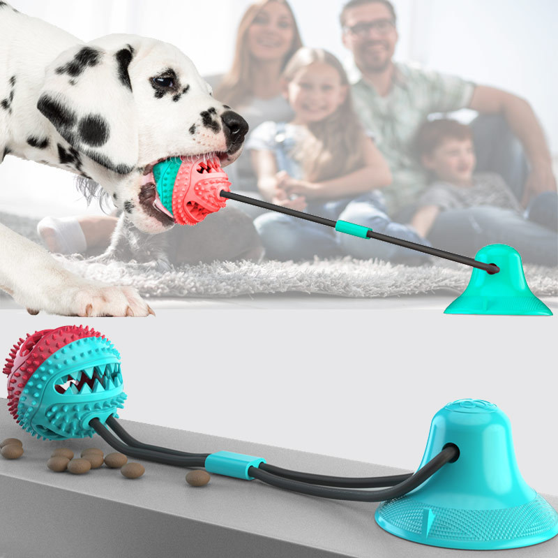 Rubber Treat Dispensing Dog Toy - Hondenspeelgoed voor agressieve kauwers, interactief hondenspeelgoed