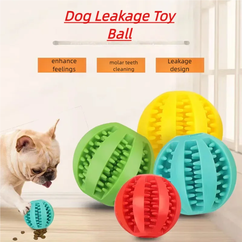 Dog Puzzle Feeder Toy - Interactieve niet-giftige bijtbestendige siliconen hondenspeelgoedbal voor