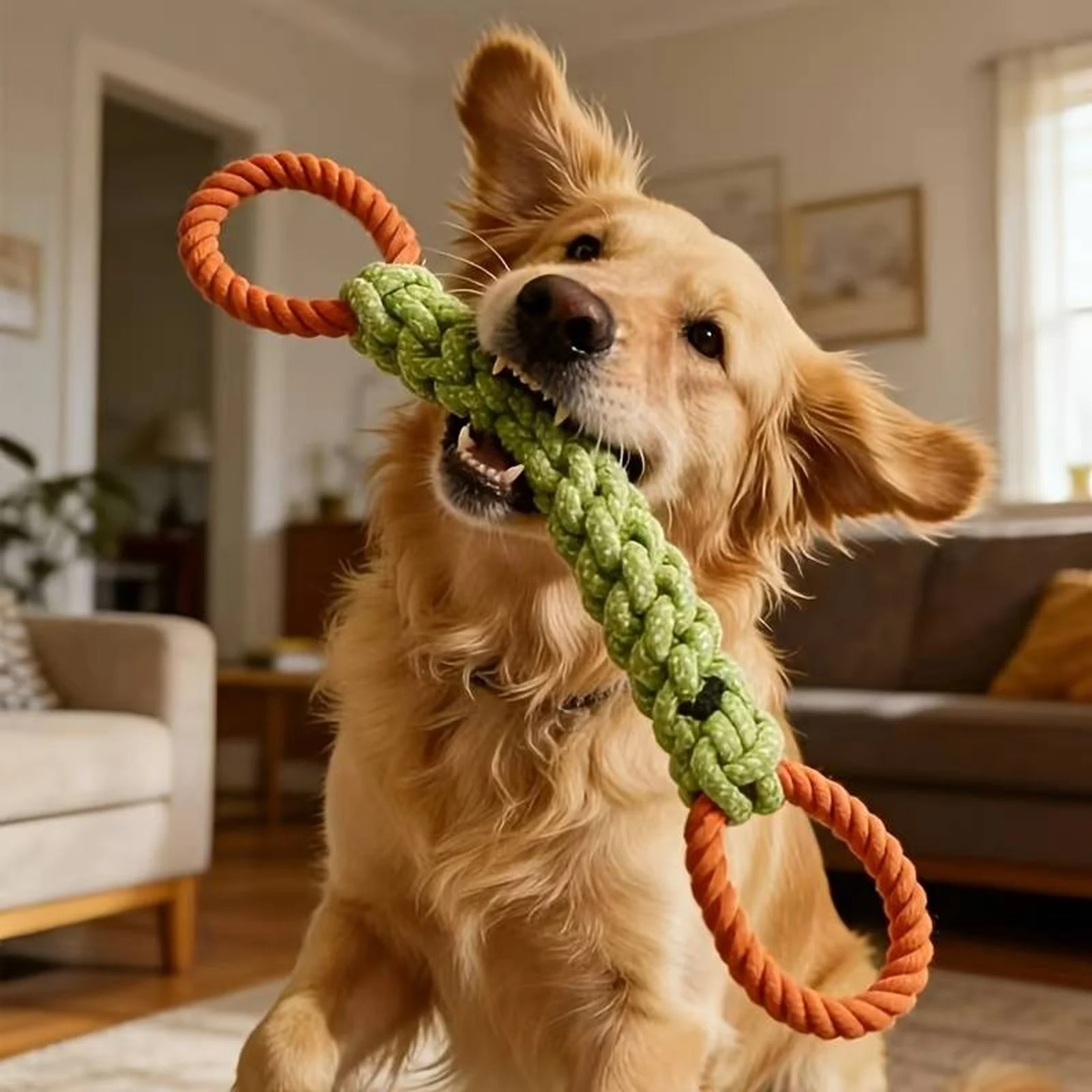 Indestructible Dog Chew Toy - Duurzaam honden touwspeeltje, kauwspeeltje voor honden,