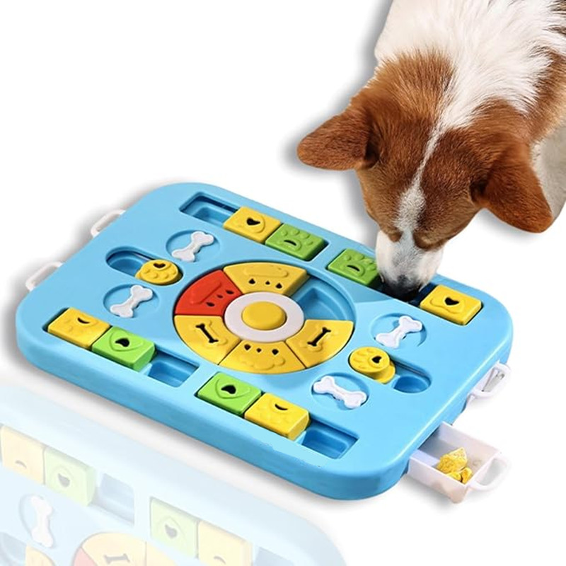Interactive Squeaky Plush Dog Toy - Interactief hondenpuzzelspeelgoed voor grote, middelgrote, kleine