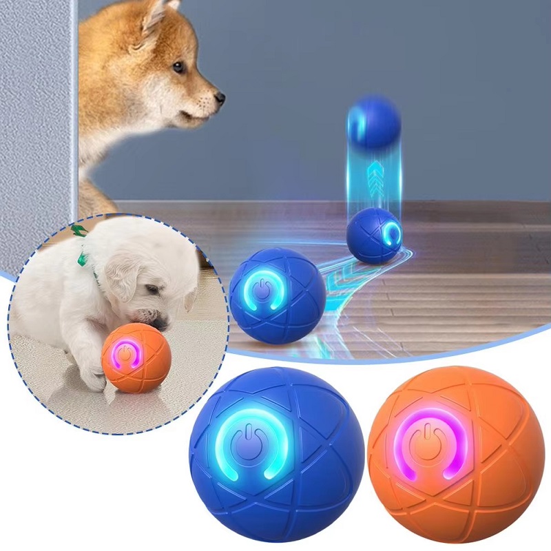 Automatic Moving Dog Ball - Hondenspeelgoedbal Interactieve rollende bal Automatisch bewegend