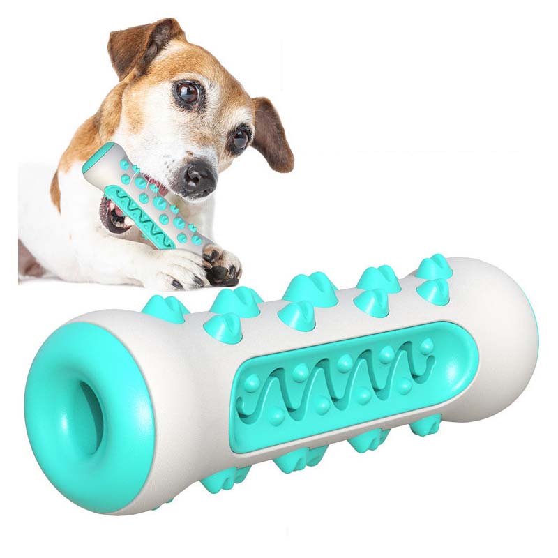 Teeth Cleaning Dog Chew Bone - TPR Hondenkaarsenstick Duurzame Kauwstaaf Tandenreinigingsbot Tandenborstel
