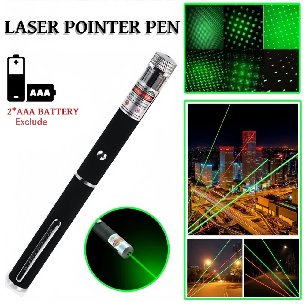 Laser Pointer Cat Toy Automatic - (Geerijpte batterijen niet meegeleverd) Groene Rode