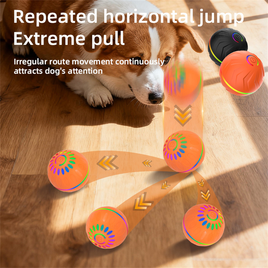 Automatic Moving Dog Ball - Interactieve slimme hondenspeelgoedballen - USB automatisch