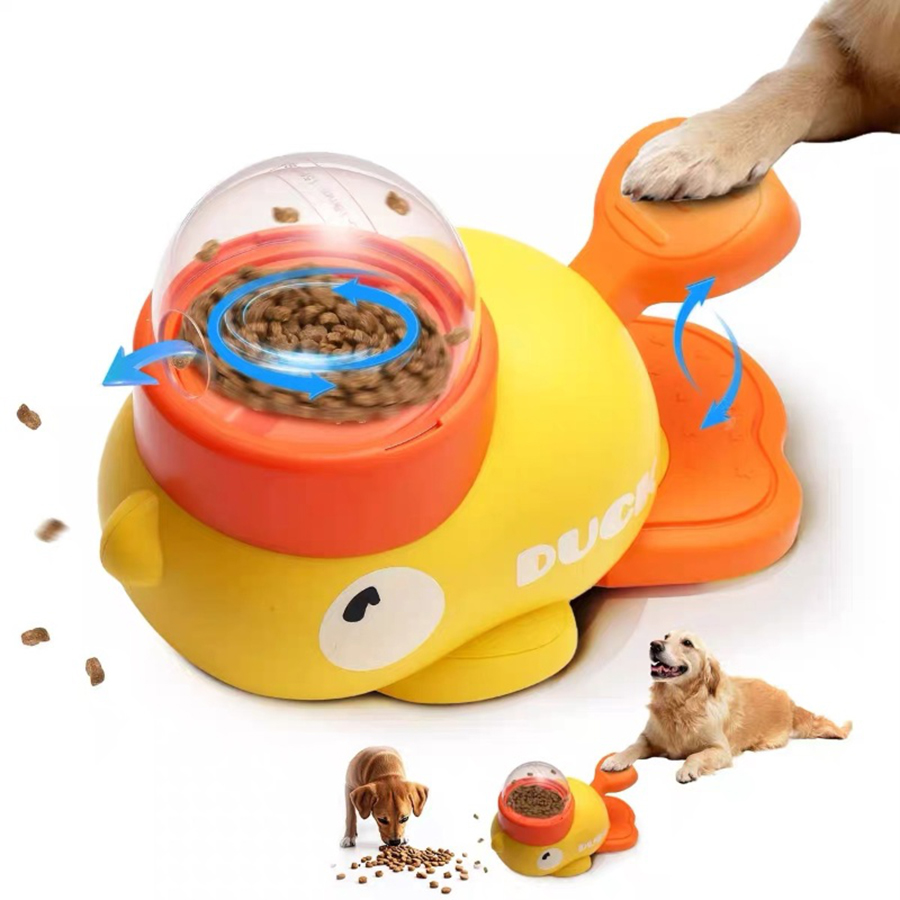 Dog Puzzle Feeder Toy - 2-in-1 Interactieve Hondenspeelgoed Automatische Voer- en
