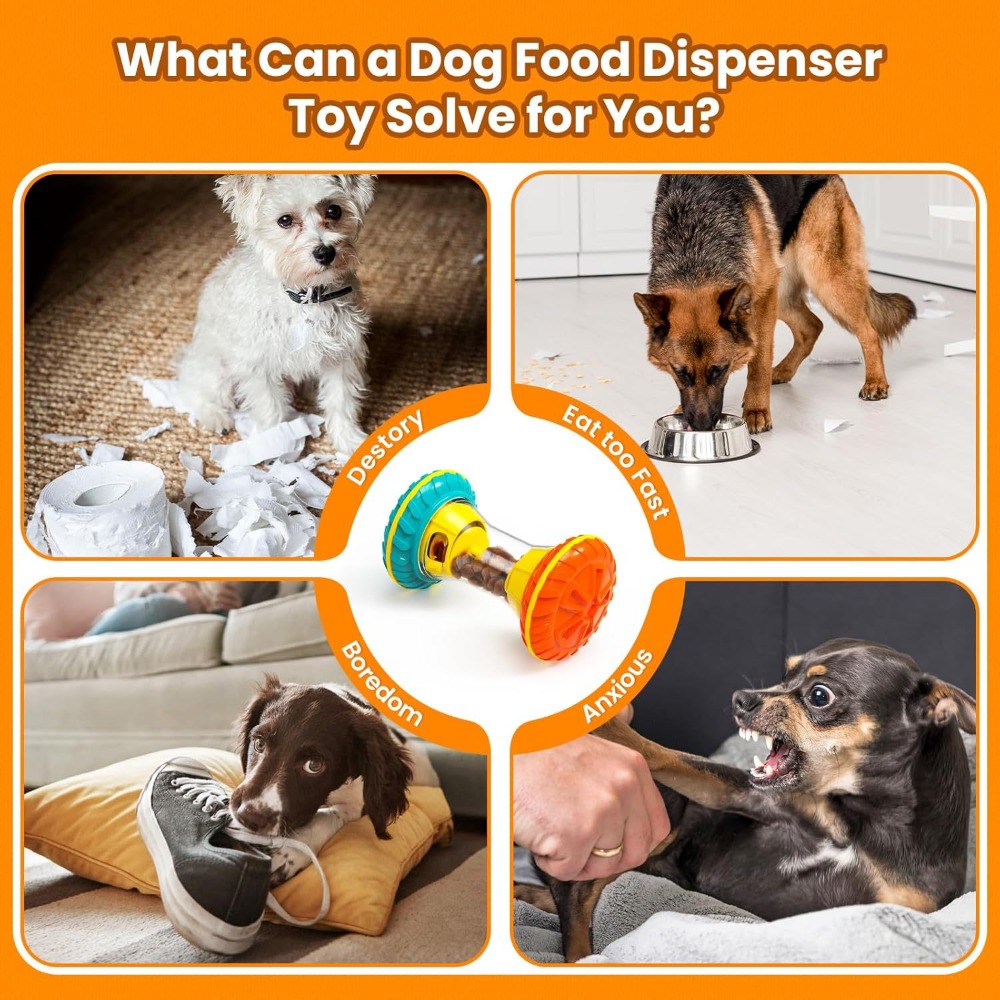 Stiltegevende rollende traktat - Rubber Treat Dispensing Dog Toy recensie en prijs