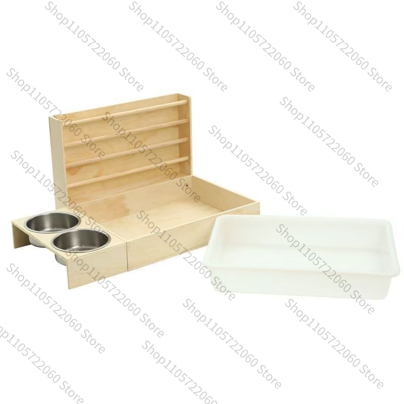 Houten konijnenvoederbak, mini - Pet Feeders recensie en prijs