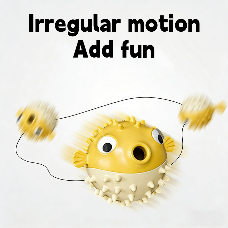 Interactieve, stuiterende visv - Rubber Treat Dispensing Dog Toy recensie en prijs