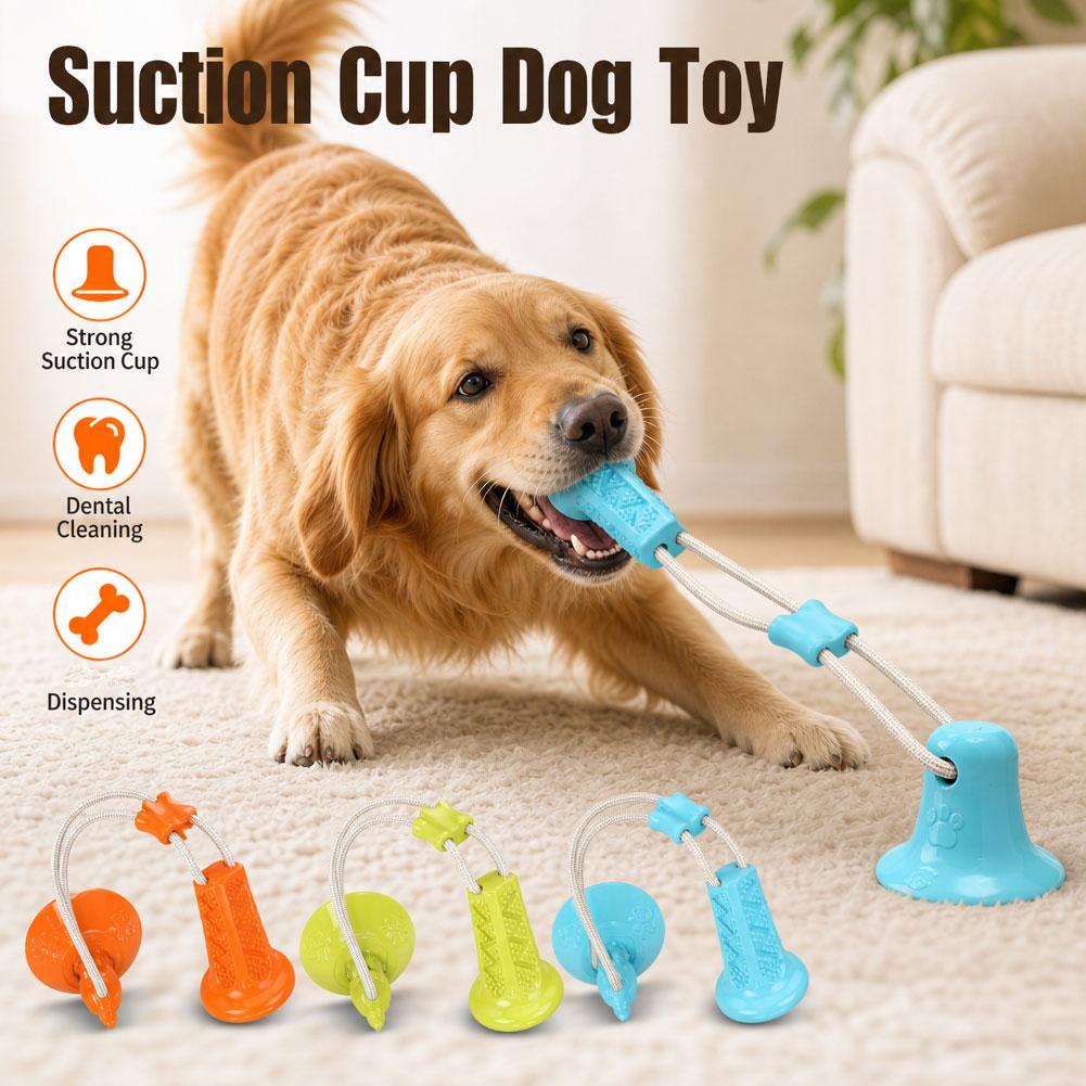 Zuignap hondenspeeltje interac - Suction Cup Dog Tug Toy recensie en prijs