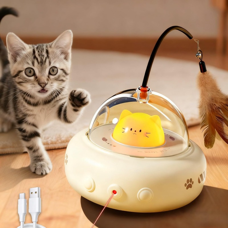 Geluidsarme 2-in-1 oplaadbare  - Laser Pointer Cat Toy Automatic recensie en prijs