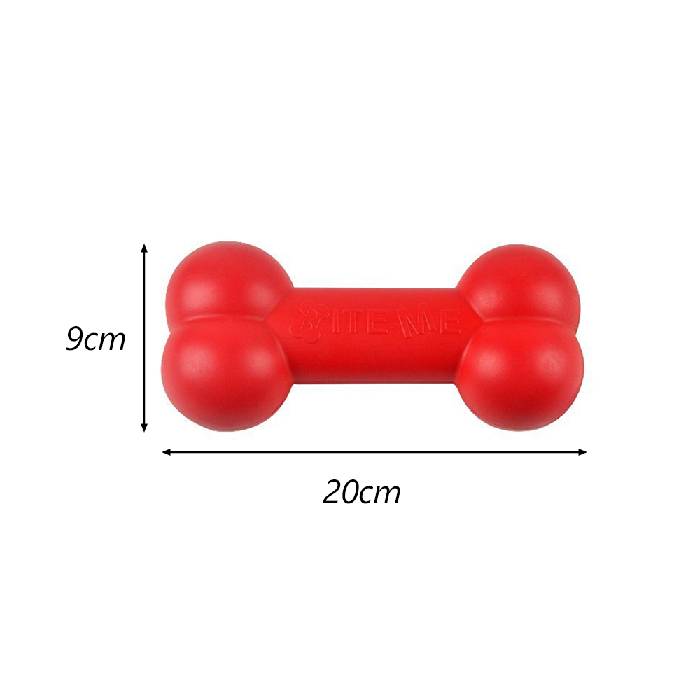 Rood TPR botvormig hondenspeel - Indestructible Dog Chew Toy recensie en prijs