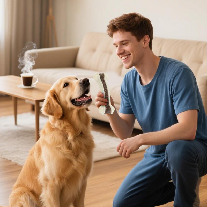 Hond Bot Speelgoed Interactief - Teeth Cleaning Dog Chew Bone recensie en prijs