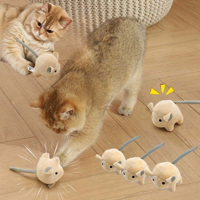 Elektrische pluche muis Katten - Catnip Interactive Plush Mouse recensie en prijs