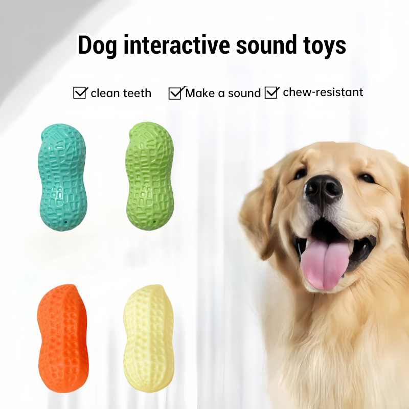 Piepende pinda-botten hondensp - Teeth Cleaning Dog Chew Bone recensie en prijs