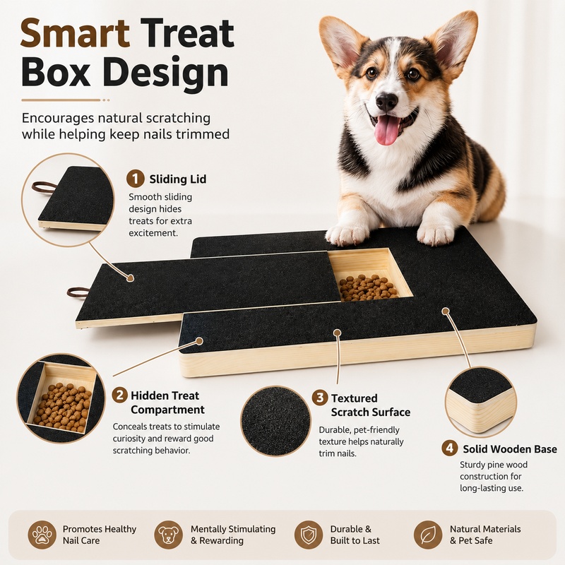 Houten hondenkrabplank met tra - Suction Cup Dog Tug Toy recensie en prijs