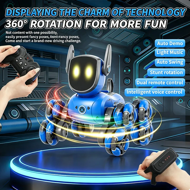 JJRC Q200 2026 RC Robot Stunt  - Interactive Squeaky Plush Dog Toy recensie en prijs