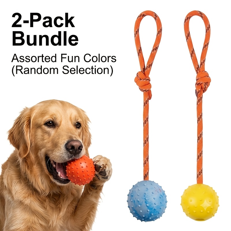 2-pack duurzame rubberen honde - Dog Rope Toy Aggressive Chewers recensie en prijs
